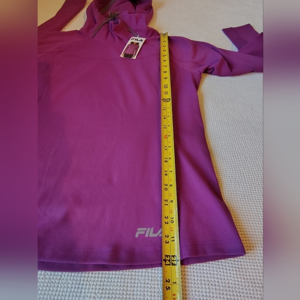 Fila Women's Vibrant Purple Hoodie Size S - Picture 3 of 6